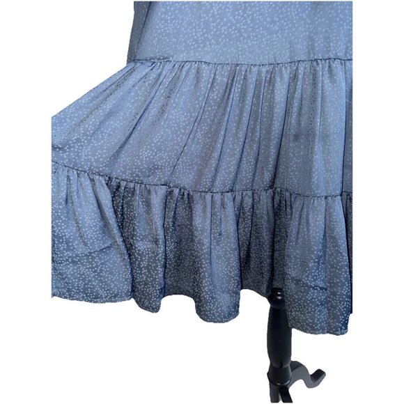 Gentle Fawn Navy Blue V-neckline Ruffle‎ Detail Mini Dress Long Sleeve Size S - Picture 8 of 12